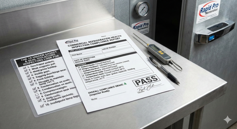 Rapid Pro Maintenance corrective action report with PASS grade for Memphis health department re-inspection